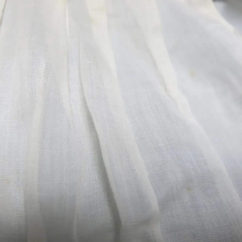 VINTAGE 1950/1960 Half Apron Handmade Pocket Beige with Leaves Tomatoes